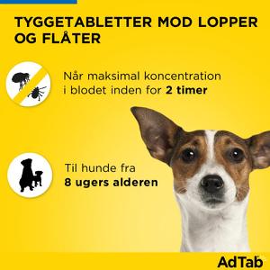 AdTab Tyggetabletter til hunde >22-45 kg. 6 tabletter AdTab Tyggetabletter til hunde >22-45 kg. 6 tabletter