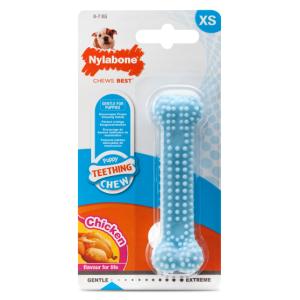 Nylabone Puppy Teething Dental Chew, blå, XS, NBP901PEU Nylabone Puppy Teething Dental Chew, blå, XS, NBP901PEU