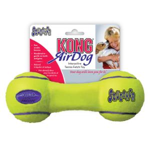 KONG AirDog Squeaker Dumbbell tennisball, medium, ASDB2 KONG AirDog Squeaker Dumbbell tennisball, medium, ASDB2
