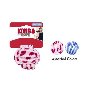 KONG Rope Ball Puppy, assorteret, L, RRP11E KONG Rope Ball Puppy, assorteret, L, RRP11E