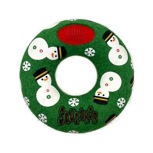 KONG Holiday AirDog® Squeaker Donut Md, H24D137 KONG Holiday AirDog® Squeaker Donut Md, H24D137