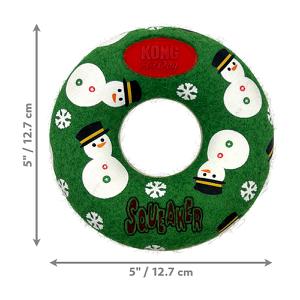 KONG Holiday AirDog® Squeaker Donut Md, H24D137 KONG Holiday AirDog® Squeaker Donut Md, H24D137
