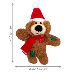 KONG Holiday Softies Bear Assorted, H24C147 KONG Holiday Softies Bear Assorted, H24C147