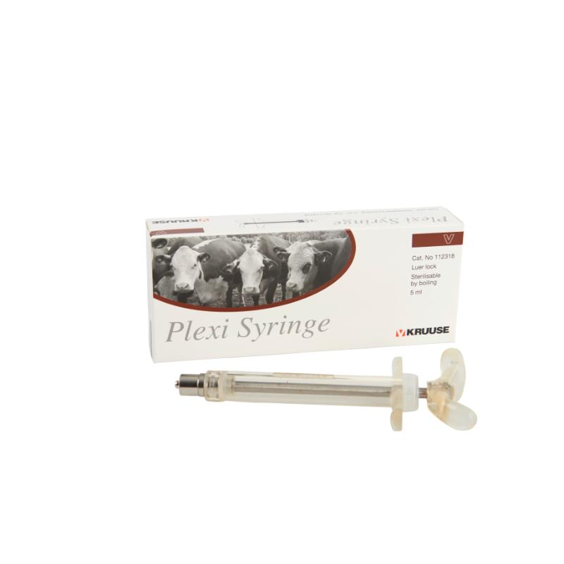 KRUUSE Plexi Syringe, Luer Lock, 5 ml KRUUSE Plexi Syringe, Luer Lock, 5 ml