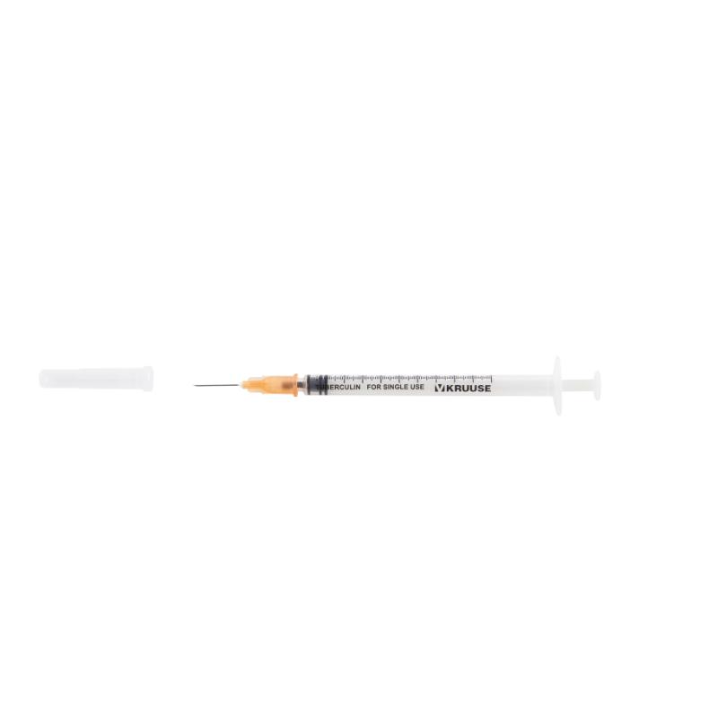 KRUUSE Disposable TBC Syringe, 3-comp, 1 ml, 25G x 5/8", 100/pk KRUUSE Disposable TBC Syringe, 3-comp, 1 ml, 25G x 5/8", 100/pk