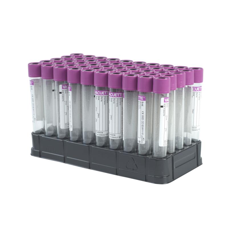 Vakumrør Plast, EDTA, 9 ml, 50 stk. Vakumrør Plast, EDTA, 9 ml, 50 stk.
