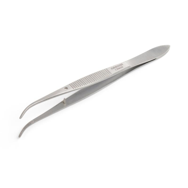 KRUUSE Iris Forceps, 11.5 cm / 4.5", curved
KRUUSE Iris Forceps, 11.5 cm / 4.5", curved