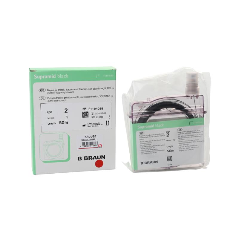 Braun Supramid, sort, 2, 50 m Braun Supramid, sort, 2, 50 m