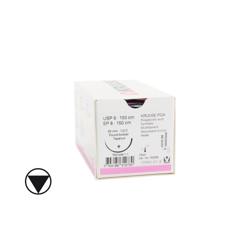 Kruuse Pga Suture Usp 6 Ep 8 150 Cm 65 Mm Needle C