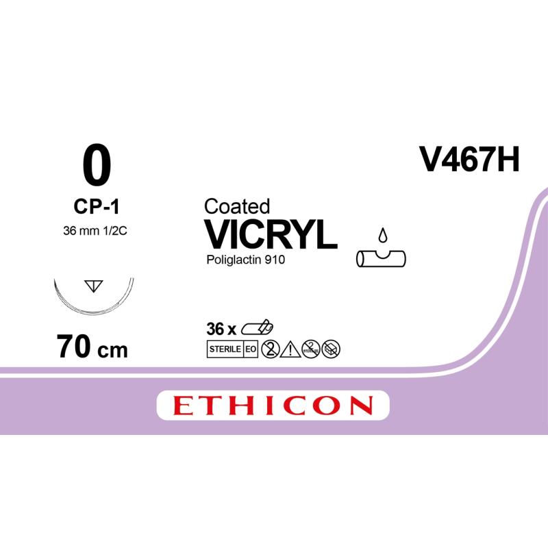 Vicryl Suture 0, w/needle, CP-1, 70 cm, 36/pk Vicryl Suture 0, w/needle, CP-1, 70 cm, 36/pk