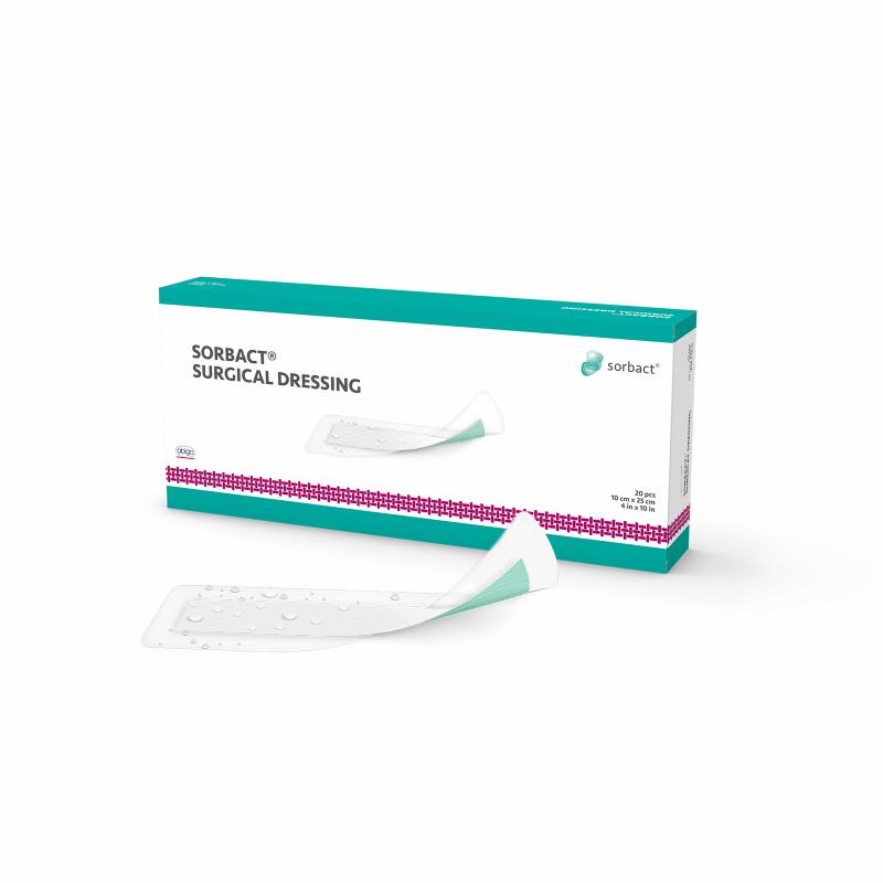 Sorbact, Kirurgisk Bandage, 10 x 25 cm, 20 stk. Sorbact, Kirurgisk Bandage, 10 x 25 cm, 20 stk.