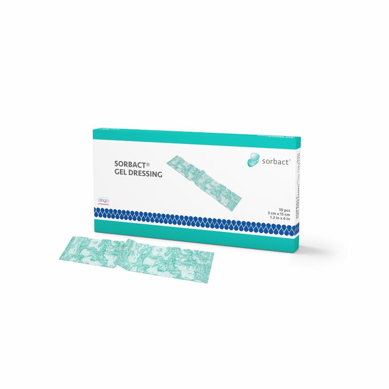Sorbact Gelkompres, 3 x 15 cm, 10 stk. Sorbact Gelkompres, 3 x 15 cm, 10 stk.