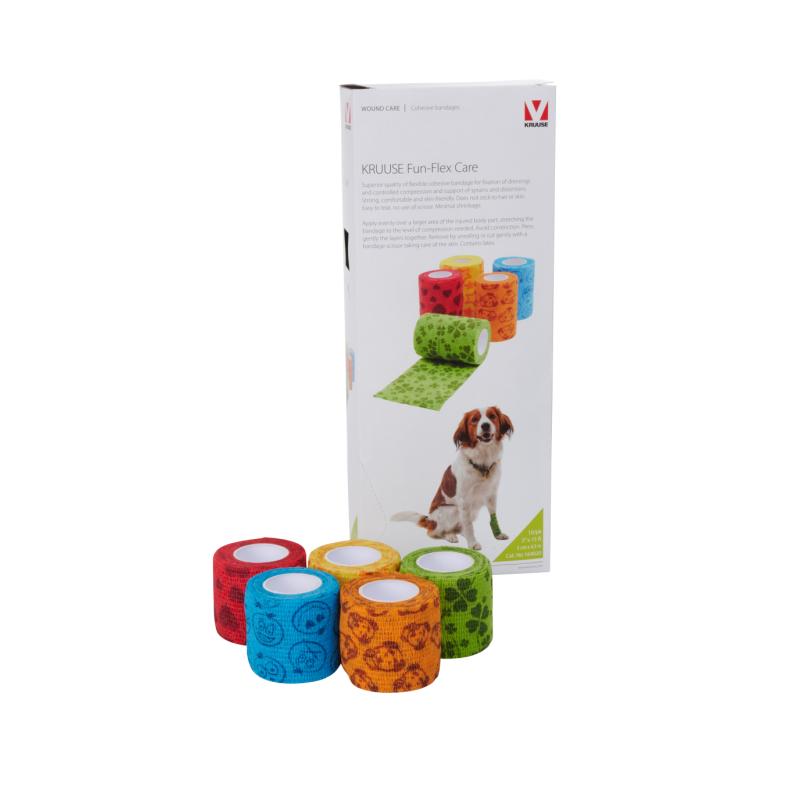 KRUUSE Fun-Flex Care, 5 cm x 4.5 m, 10/pk KRUUSE Fun-Flex Care, 5 cm x 4.5 m, 10/pk
