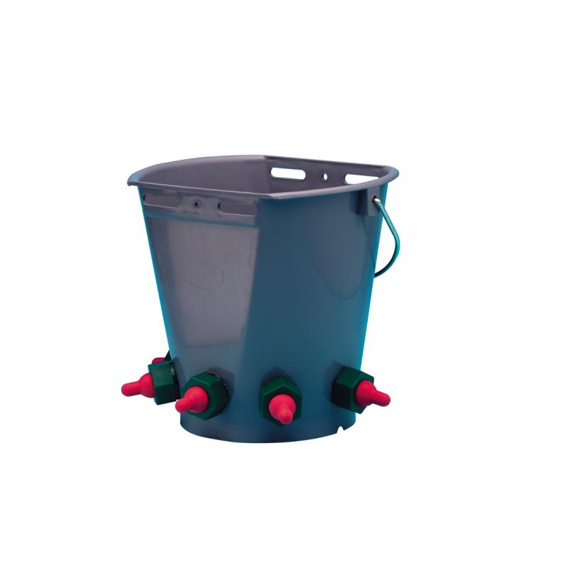 Plastic Bucket, with 5 feeding teats Plastic Bucket, with 5 feeding teats