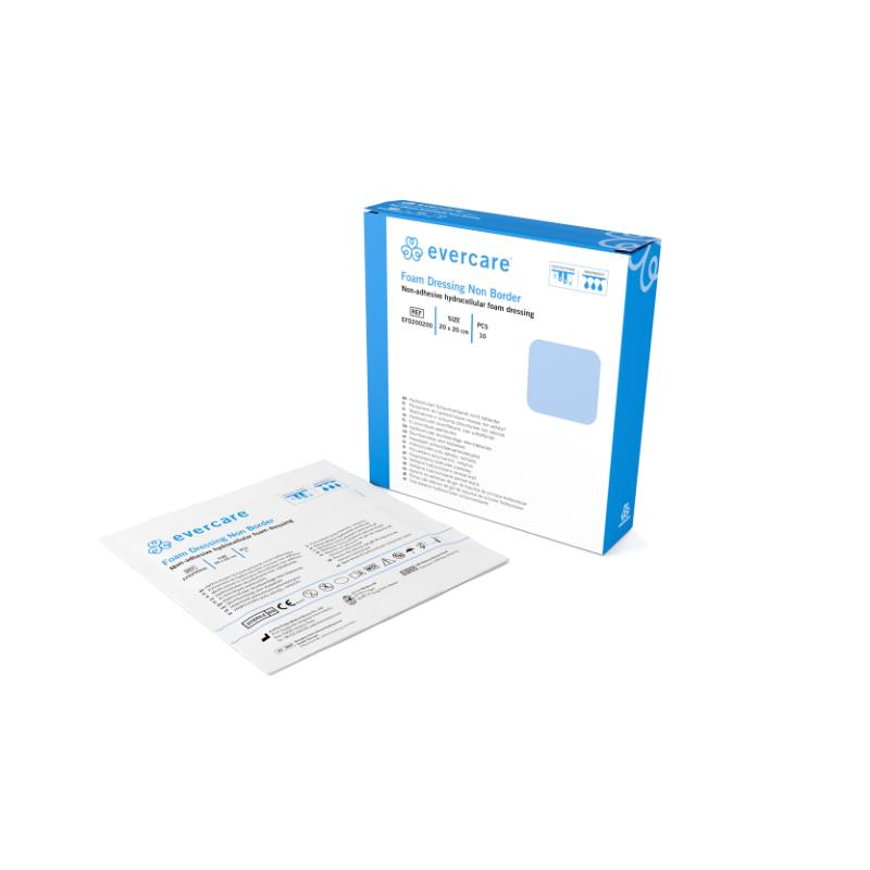 evercare® skum bandage, 20x20cm, uden klæbekant, steril, 10s evercare® skum bandage, 20x20cm, uden klæbekant, steril, 10s