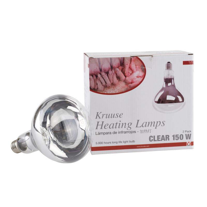 KRUUSE Heating Lamp, 150 W, clear, 2/pk KRUUSE Heating Lamp, 150 W, clear, 2/pk