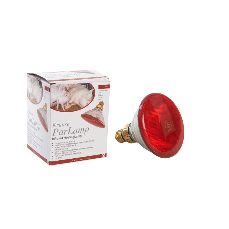KRUUSE PAR-Lamp Heating Lamp, 100 W, red, 1/pk KRUUSE PAR-Lamp Heating Lamp, 100 W, red, 1/pk