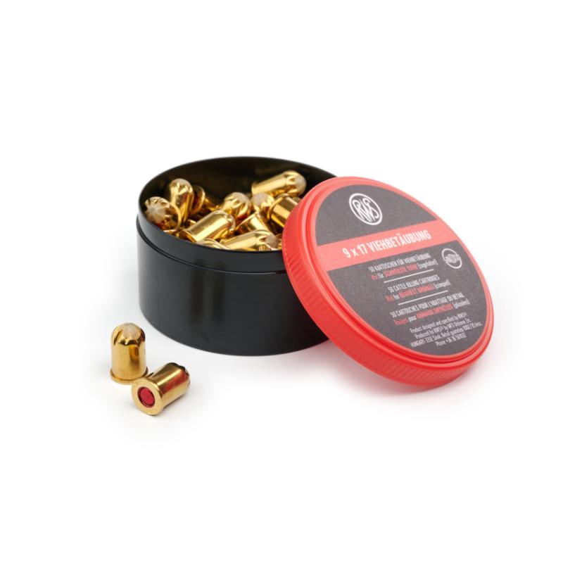 Cartridges, f/Blitz slaughter device, for boars and bulls, red, 50/pk
Cartridges, f/Blitz slaughter device, for boars and bulls, red, 50/pk