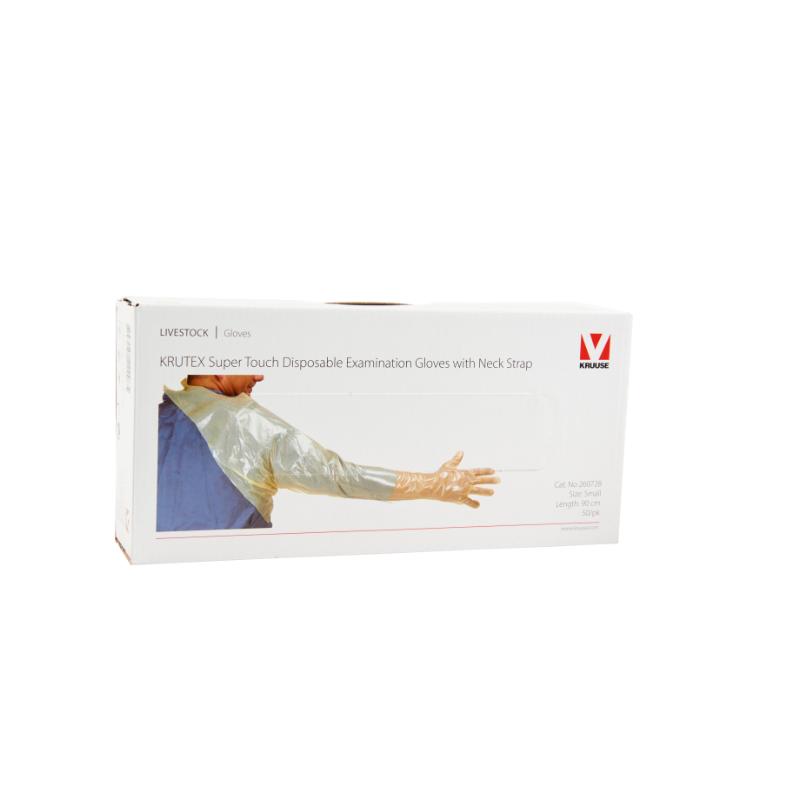 KRUTEX super touch gloves, with shoulder protector, S, 50/pk KRUTEX super touch gloves, with shoulder protector, S, 50/pk