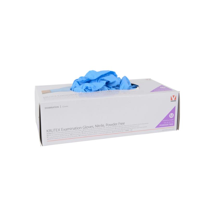 KRUTEX Nitrile Examination Gloves, powder-free, XL, 100/pk KRUTEX Nitrile Examination Gloves, powder-free, XL, 100/pk