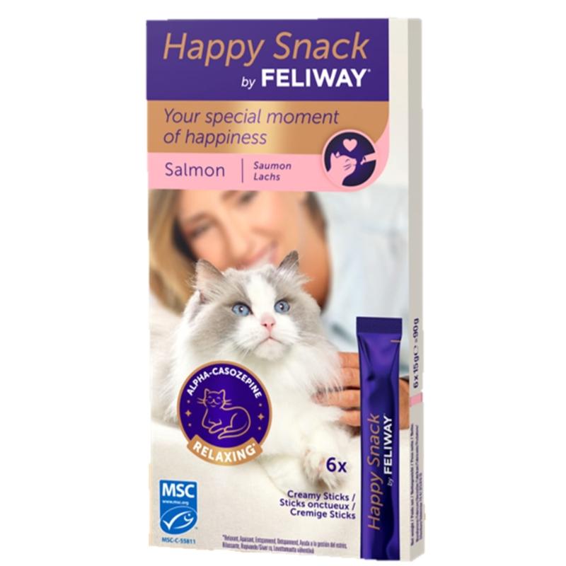 Feliway Happy Snack Display, Laks, 1 æske á 6 sticks Feliway Happy Snack Display, Laks, 1 æske á 6 sticks