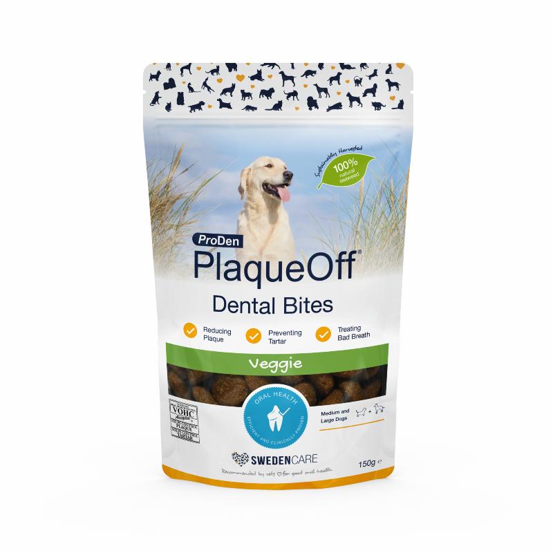 PlaqueOff Dental Bites, 150 g.
PlaqueOff Dental Bites, 150 g.