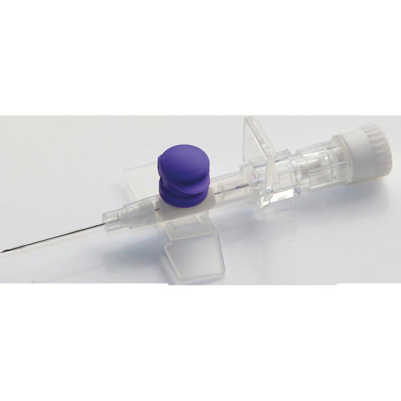 CVET I.V. Kateter med Injektionsport og Vinger, G26, violet, 0,64 mm, 19 mm, 50 stk. CVET I.V. Kateter med Injektionsport og Vinger, G26, violet, 0,64 mm, 19 mm, 50 stk.