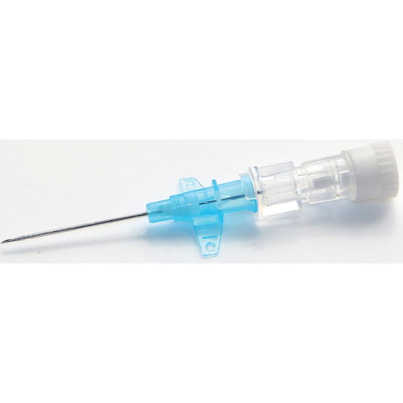 CVET I.V. Kateter uden Injektionsport, med vinger, lige, G22, 25 mm, blå, 50 stk. CVET I.V. Kateter uden Injektionsport, med vinger, lige, G22, 25 mm, blå, 50 stk.