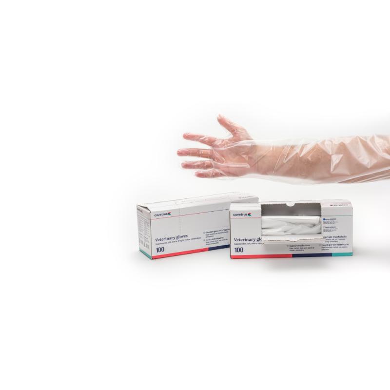 CVET Veterinærhandsker med fikseringsbånd, L, 100 stk. CVET Veterinærhandsker med fikseringsbånd, L, 100 stk.