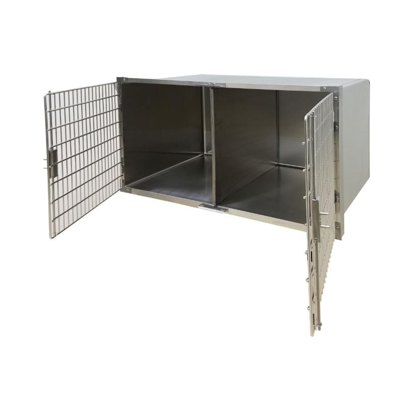 Ken-Kage cage stainless 120x75 cm with double door Ken-Kage cage stainless 120x75 cm with double door