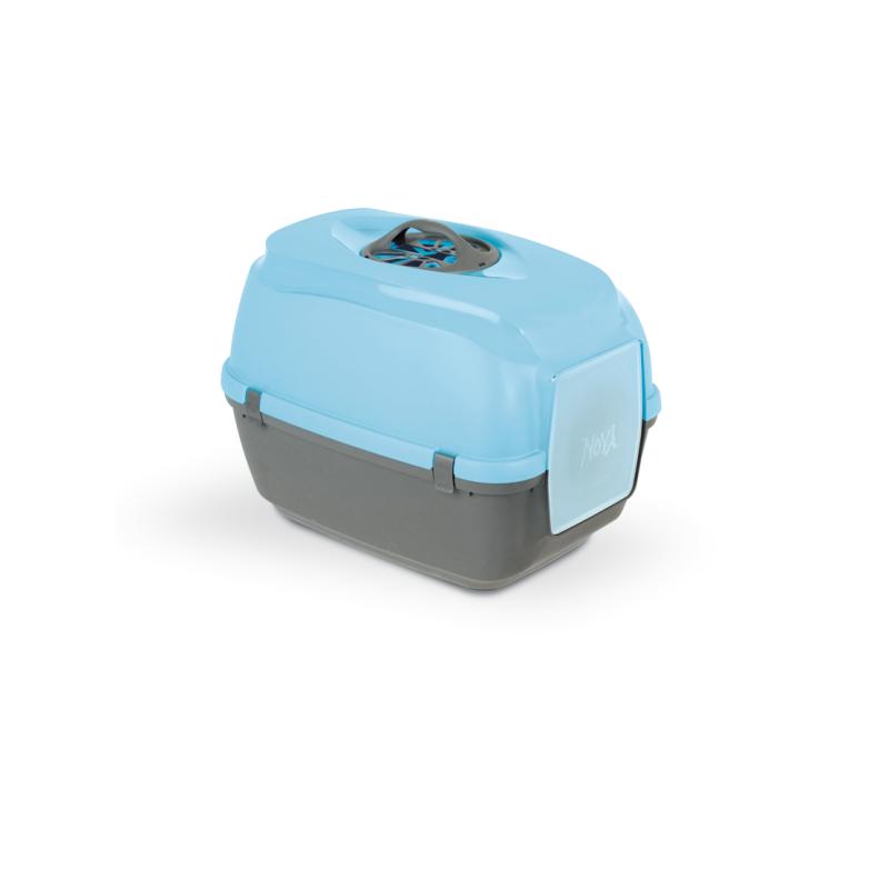 Nova cat toilet with carbon filter and Vega spade (light blue/dark grey) Nova cat toilet with carbon filter and Vega spade (light blue/dark grey)
