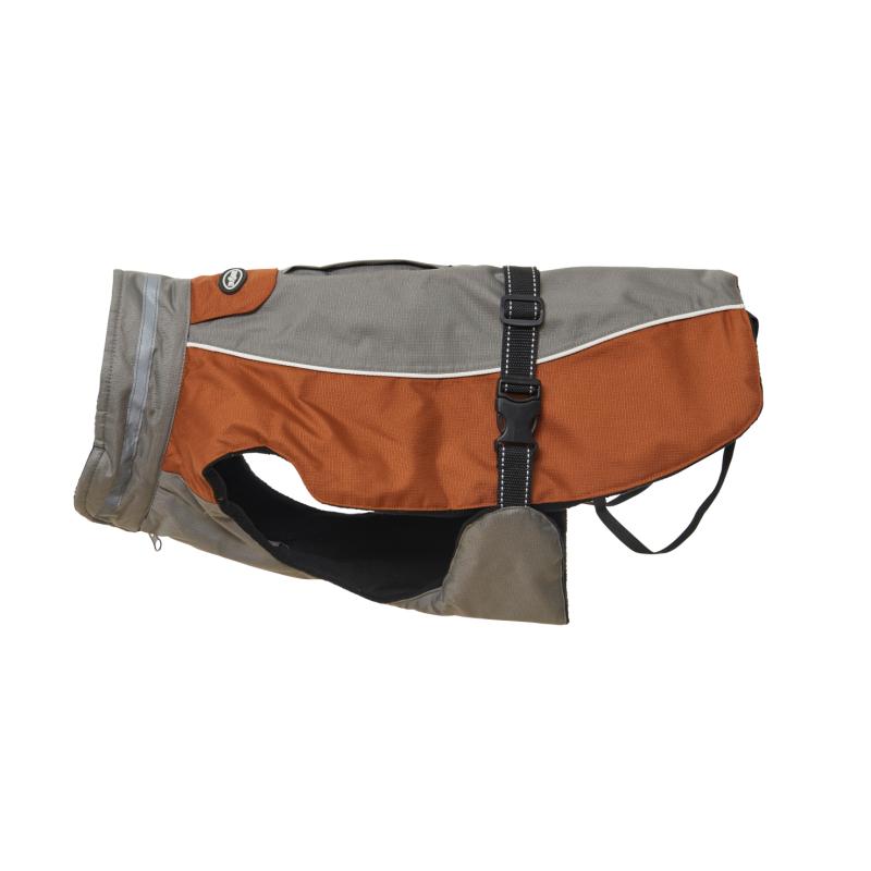 BUSTER winter jacket steel grey/leather brown, XL BUSTER winter jacket steel grey/leather brown, XL