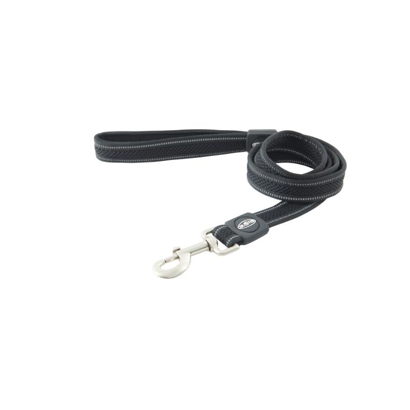 BUSTER Reflective Mesh 140 cm Lead, Black/Black, L/XL, 25mm BUSTER Reflective Mesh 140 cm Lead, Black/Black, L/XL, 25mm