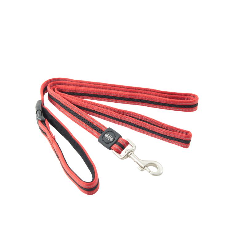 BUSTER Reflective Mesh 180 cm Lead, Red/Red, S/M, 20mm BUSTER Reflective Mesh 180 cm Lead, Red/Red, S/M, 20mm