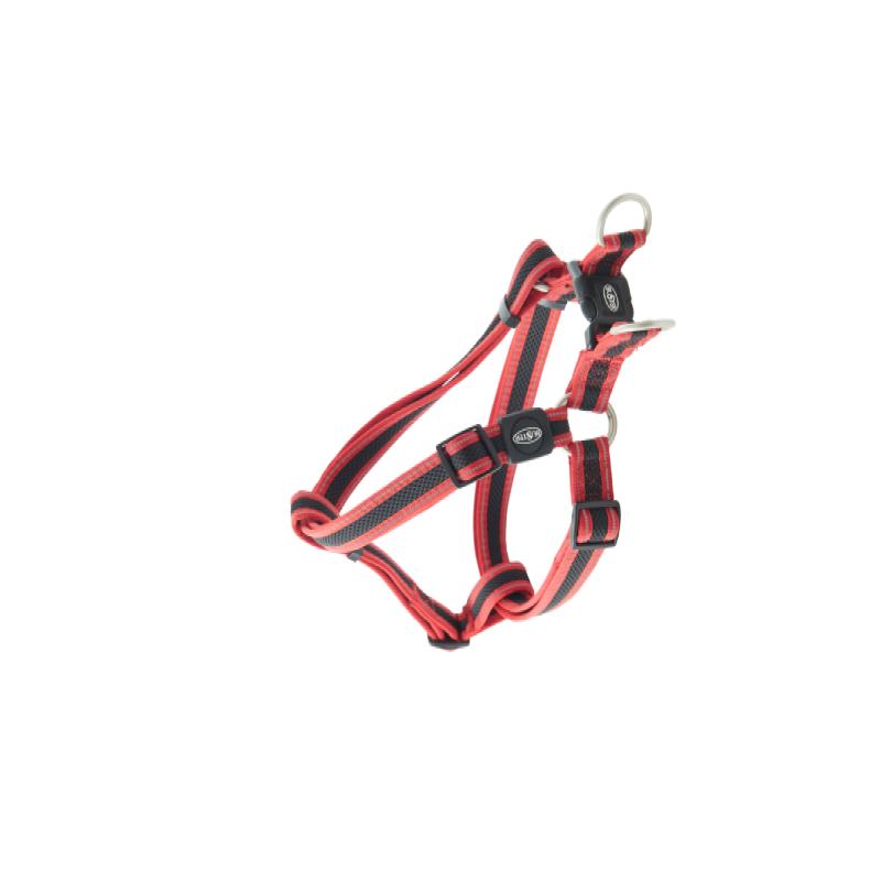 Red Buster Reflective Mesh Step-In Dog Harness Large