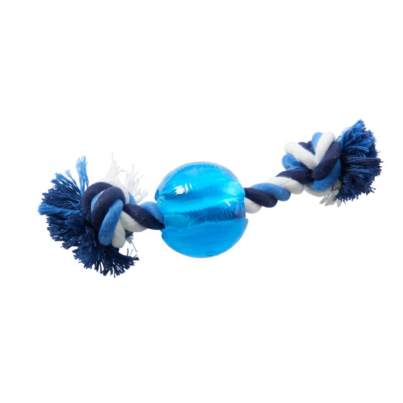 BUSTER Strong Ball w/rope, Ice Blue