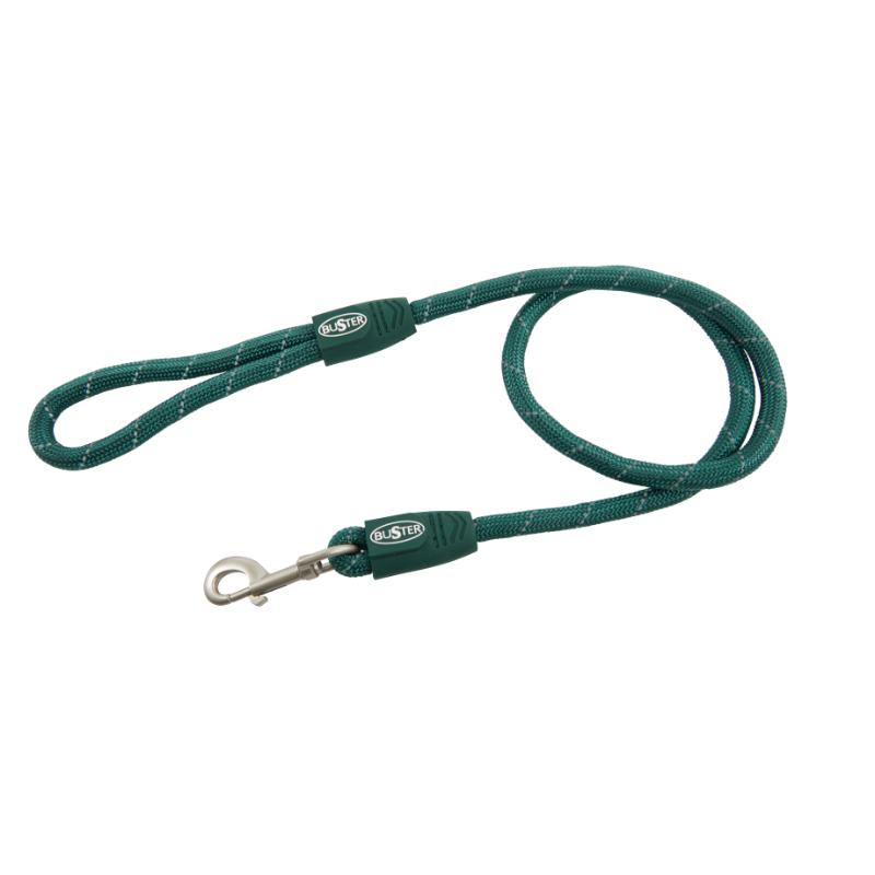 BUSTER Reflective Rope 180 cm Lead, Green, 8mm