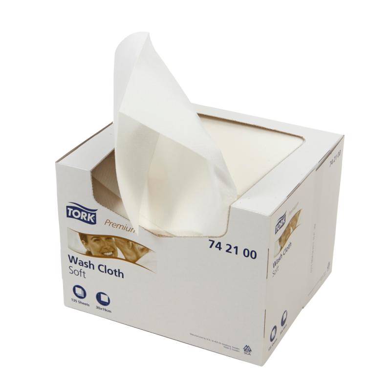 Tork Premium Vaskeklud SCA, 8 x 135 stk Tork Premium Vaskeklud SCA, 8 x 135 stk