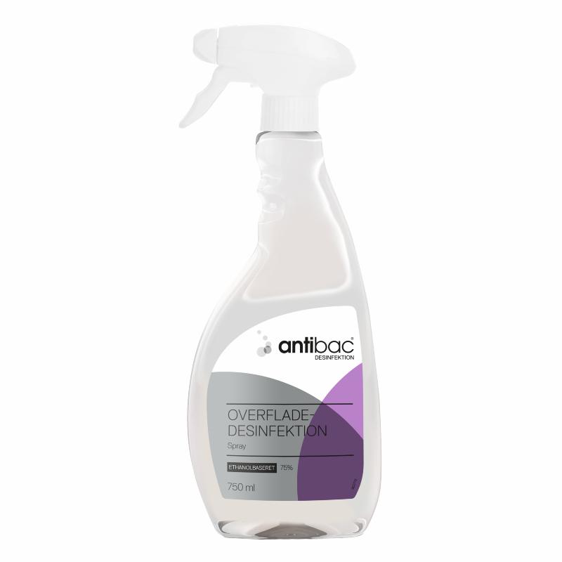 Antibac Overfladedesinfektion 75%, 750 ml. spray Antibac Overfladedesinfektion 75%, 750 ml. spray