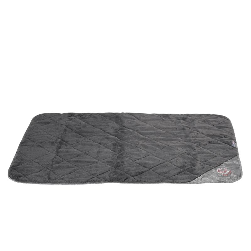 SAMOS rejsetæppe inkl. pouch, sølv/grå, M, 100 x 65 cm SAMOS rejsetæppe inkl. pouch, sølv/grå, M, 100 x 65 cm