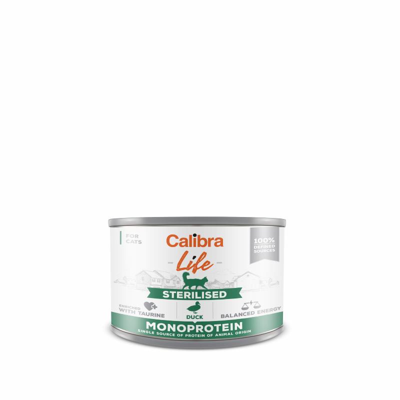 Calibra Cat Life can Sterilised Duck 200 g Calibra Cat Life can Sterilised Duck 200 g