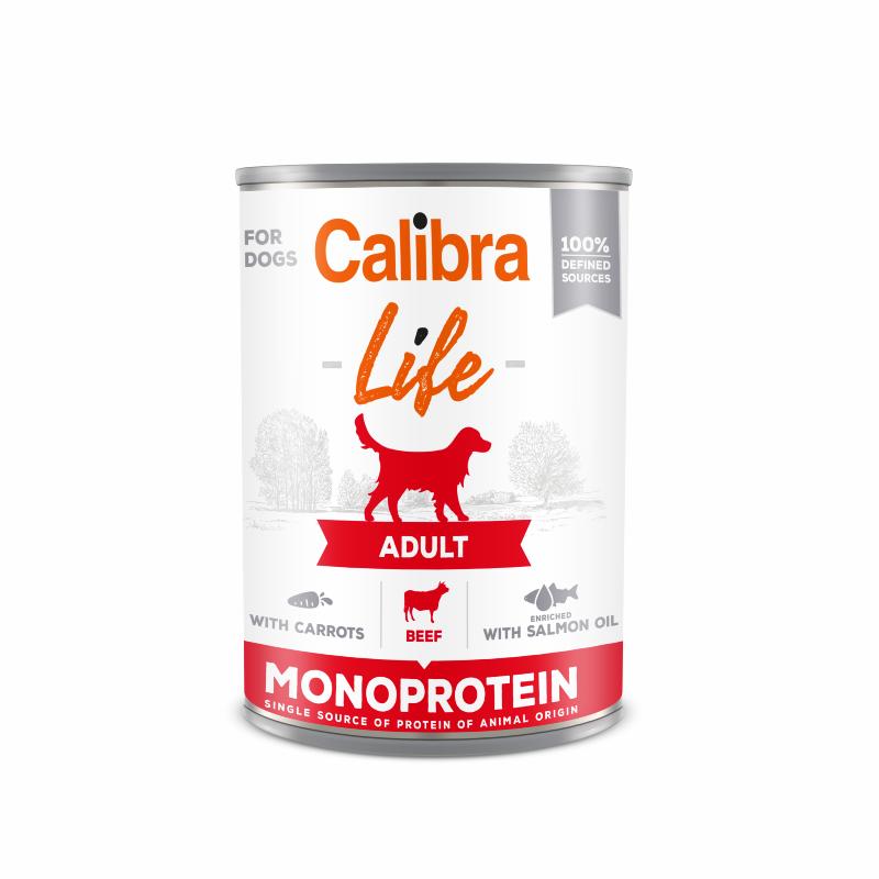 Calibra Dog Life can Adult Beef with carrots 400 g Calibra Dog Life can Adult Beef with carrots 400 g