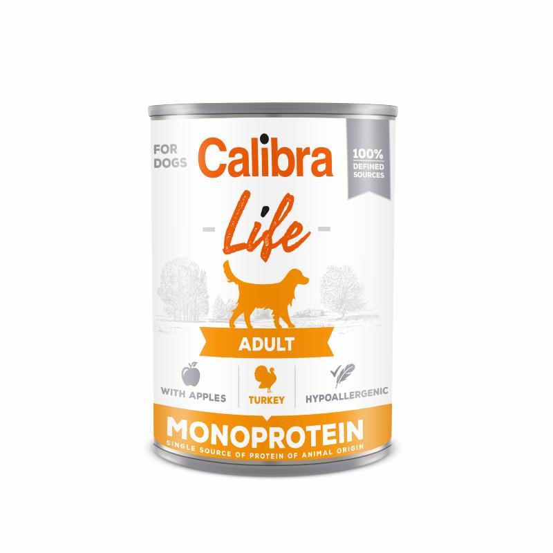 Calibra Dog Life can Adult Turkey with apples 400 g Calibra Dog Life can Adult Turkey with apples 400 g
