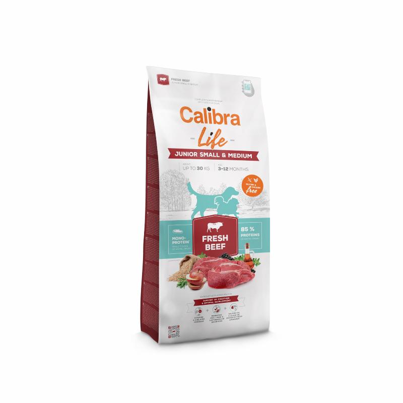 Calibra Dog Life Junior Small & Medium Fresh Beef 12 kg Calibra Dog Life Junior Small & Medium Fresh Beef 12 kg