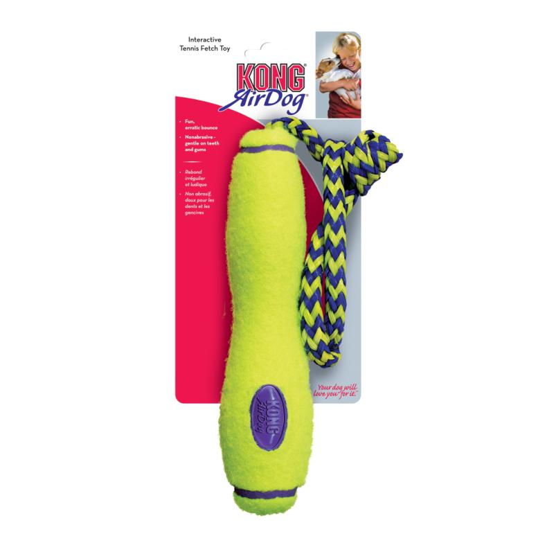 KONG AirDog Squeaker Fetch Stick w/rope, medium, AKFS2E KONG AirDog Squeaker Fetch Stick w/rope, medium, AKFS2E