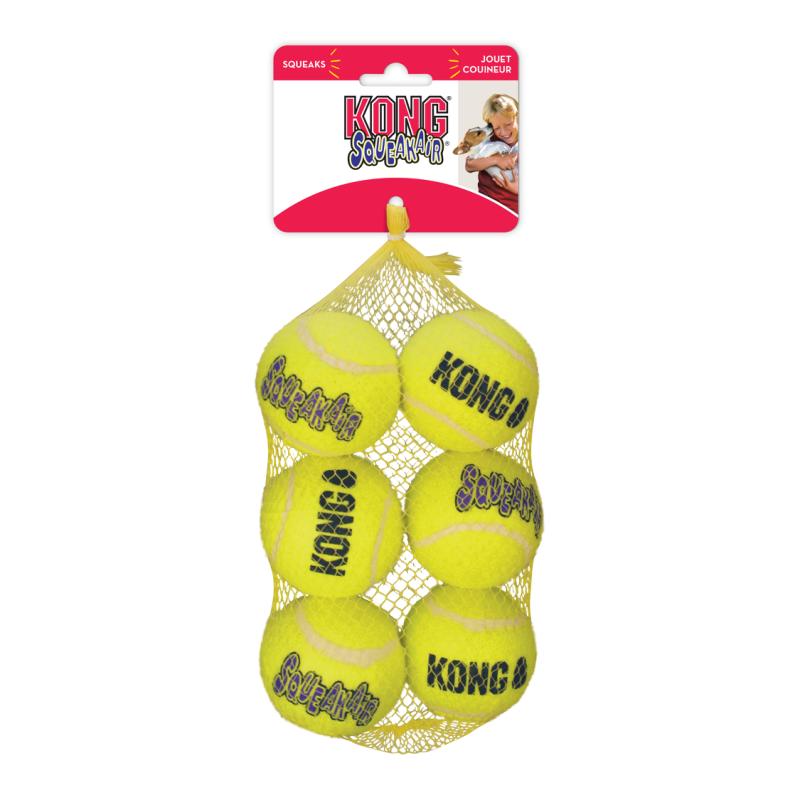KONG SqueakAir Balls net with 6 medium sized balls KONG SqueakAir Balls net with 6 medium sized balls