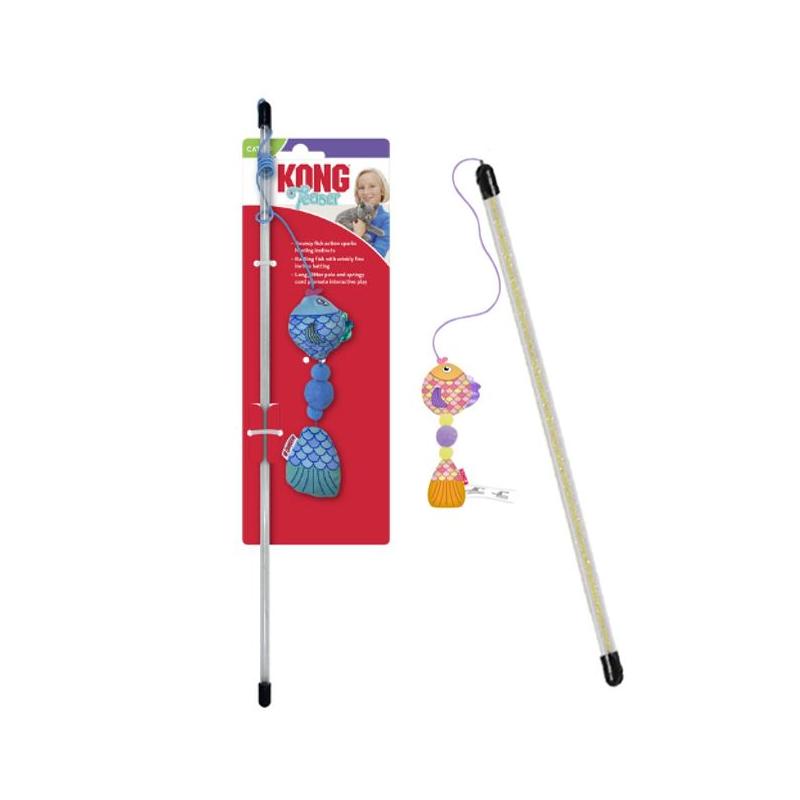 KONG Teaser Scrattles Fish Assorteret (CAT61E) KONG Teaser Scrattles Fish Assorteret (CAT61E)