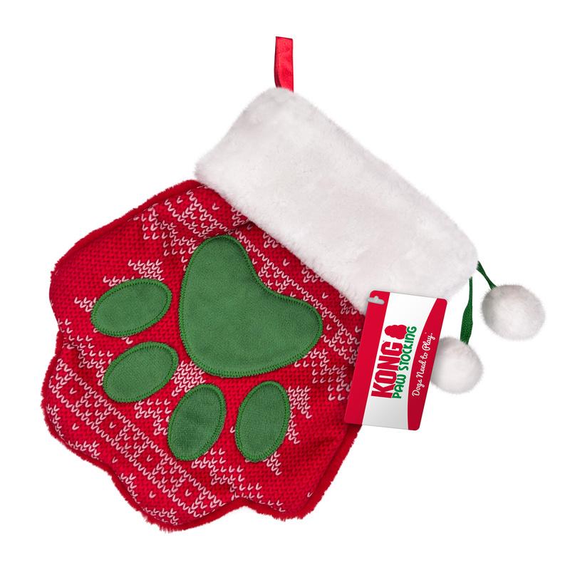 KONG Holiday Stocking Paw Lg, H24D189 KONG Holiday Stocking Paw Lg, H24D189
