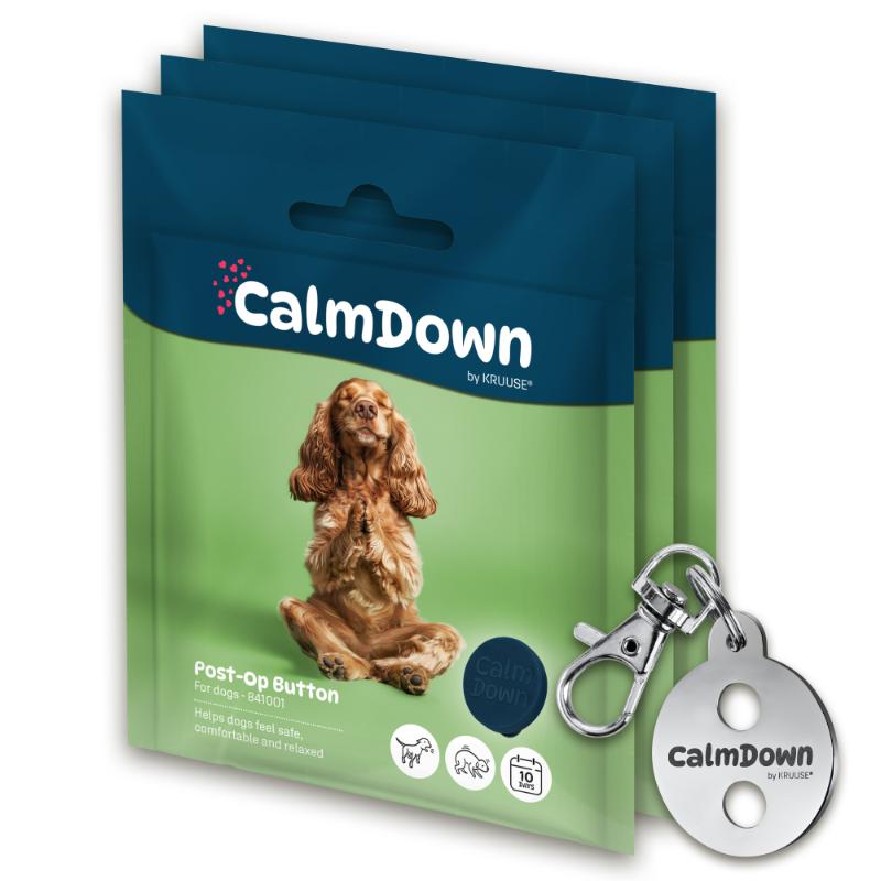 CalmDown by KRUUSE® Dog Tag Kit, 3 buttons CalmDown by KRUUSE® Dog Tag Kit, 3 buttons