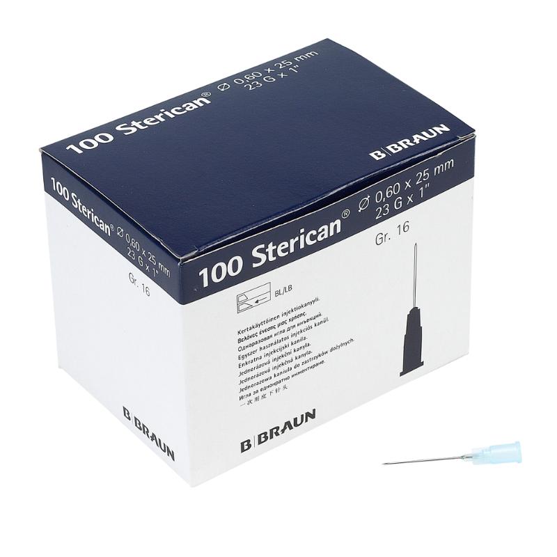 Engangs Kanyle, Braun, 0,6 x 25 mm /100 stk. Engangs Kanyle, Braun, 0,6 x 25 mm /100 stk.